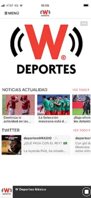 W Deportes México android App screenshot 1